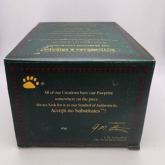 Vintage 2000 Boyds Bears "Momma Berriproud with Jamie...Seize the Day" with Box - Picture 11 of 12